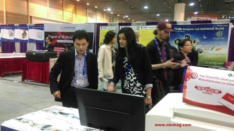 Pittcon-2015 参展第二天-记博鱼(中国)有限公司官网科技在线式核磁共振自动分拣系统